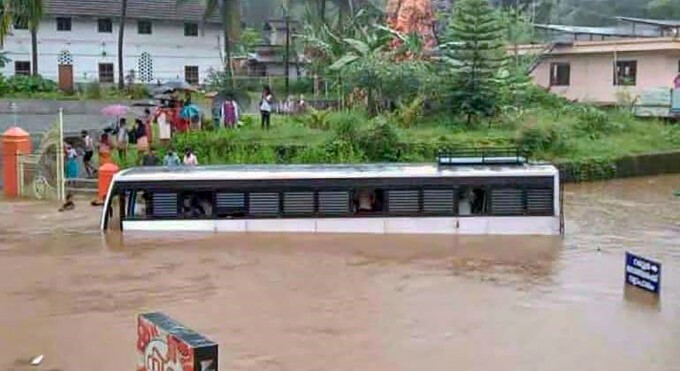 Heavy Rain Lashes In Kerala