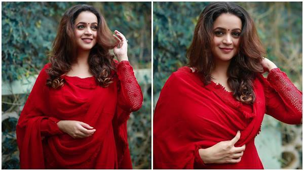 സുന്ദരീ... റെഡിൽ അതീവ സുന്ദരിയായി ഭാവനയുടെ ചിത്രങ്ങൾ, ഏറ്റെടുത്ത് ആരാധകർ