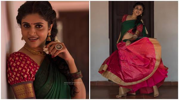 ധാവണിയില്‍ അതിസുന്ദരിയായി രസ്‌ന പവത്രന്‍; ഫോട്ടോഷൂട്ട് പൊളിച്ചെന്ന് ആരാധകര്‍