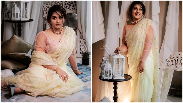 സാരിയില്‍ മാലഖയെ പോലെ തിളങ്ങി പ്രയാഗ മാര്‍ട്ടിന്‍; ഫോട്ടോഷൂട്ട് ഏറ്റെടുത്ത് ആരാധകര്‍