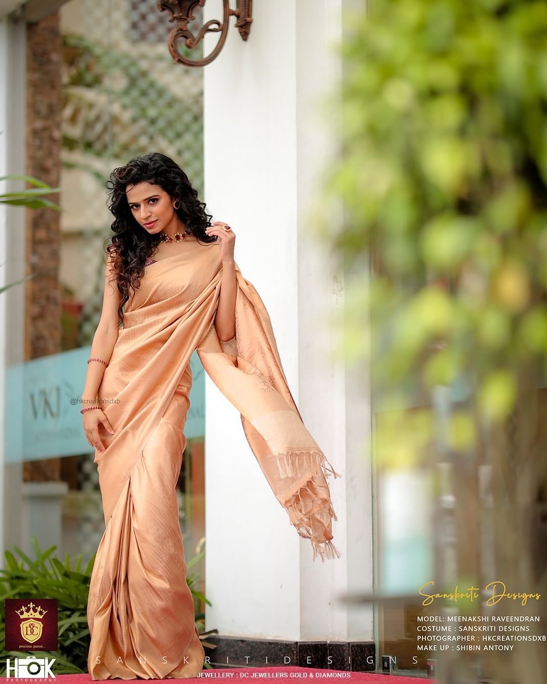 സാരിയില്‍ അതീവ സുന്ദരിയായി ഉടന്‍പണം താരം മീനാക്ഷി; പുതിയ ചിത്രങ്ങള്‍ വൈറല്‍