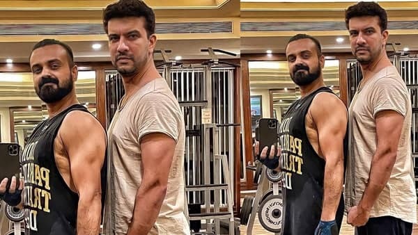 സിക്‌സ് പാക്കോ ഫാമിലി പാക്കോ; മസില്‍ പെരുപ്പിച്ച് കുഞ്ചാക്കോ ബോബനൊപ്പം രമേഷ് പിഷാരടി