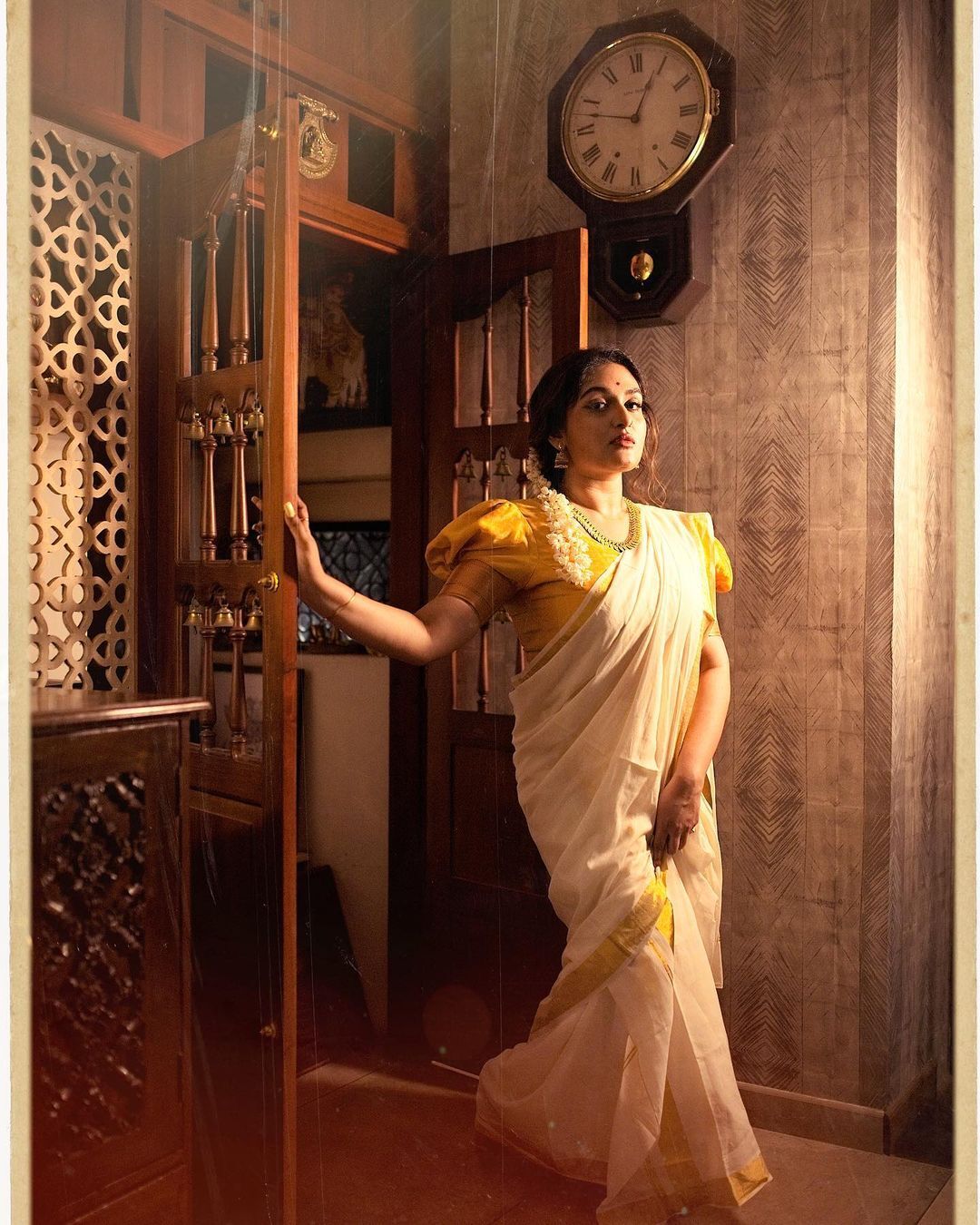 ഒരു രവിവര്‍മ്മ ചിത്രം പോലെ സുന്ദരം; പ്രയാഗ മാര്‍ട്ടിന്റെ പുതിയ ഫോട്ടോ ഷൂട്ട് വൈറലാവുന്നു