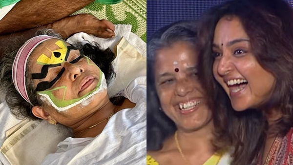 അമ്മയ്ക്ക് പിറന്നാള്‍ ആശംസകള്‍ നേര്‍ന്ന് മഞ്ജു വാര്യര്‍; പങ്കുവെച്ചത് കഥകളിക്കൊരുങ്ങുന്ന ചിത്രങ്ങല്‍