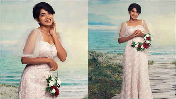 എന്താണ് പരിപാടി? വൈറ്റ് ഗൗണിട്ട് കുസൃതി ചിരിയുമായി നടി അനാർക്കലി മരയ്ക്കാർ... ബ്രൈഡൽ ലുക്ക് വൻ വൈറൽ