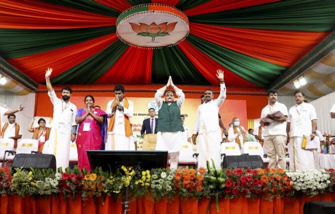 BJP President JP Nadda visit to Tirupur In Tamil Nadu - Oneindia