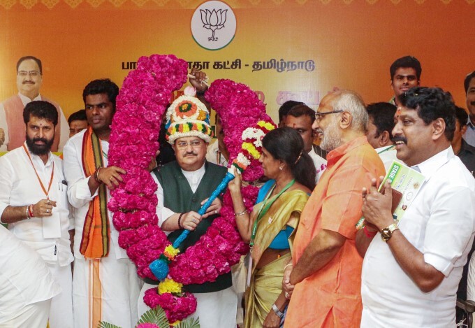 BJP President JP Nadda visit to Tirupur In Tamil Nadu - Oneindia