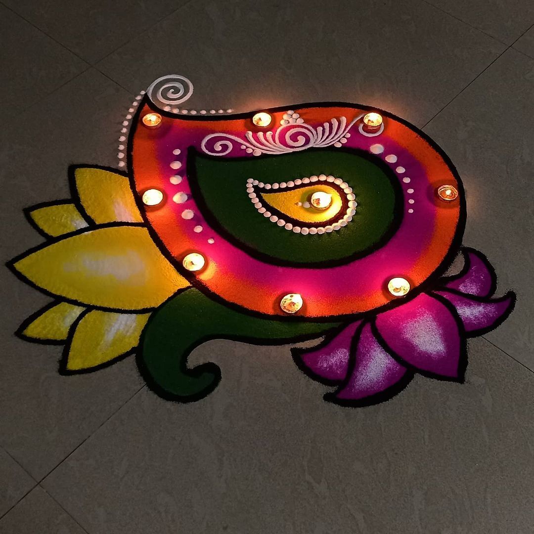 Diwali Simple Rangoli: दिवाली पर बनाएं रंगोली के ये आसान और बेहद खूबसूरत डिजाइन