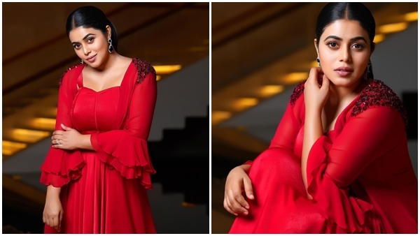 ചുവപ്പഴകില്‍ മിന്നിത്തിളങ്ങി ഷംന കാസിം; എന്തൊരു ഭംഗിയാണെന്ന് ആരാധകര്‍