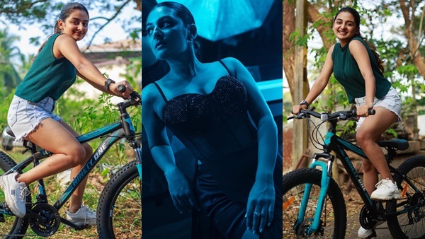 ഡെനീം ഷോർട്സും അണിഞ്ഞ് പുതിയ സൈക്കിളിലേറി എസ്തർ അനില്‍: വൈറലായി ചിത്രങ്ങള്‍