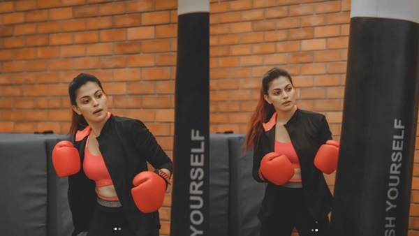 ഇടിച്ചിടുമോ അനുശ്രീ: വർക്ക് ഔട്ട് ചിത്രങ്ങളുമായി താരം, ഏറ്റെടുത്ത് ആരാധകർ