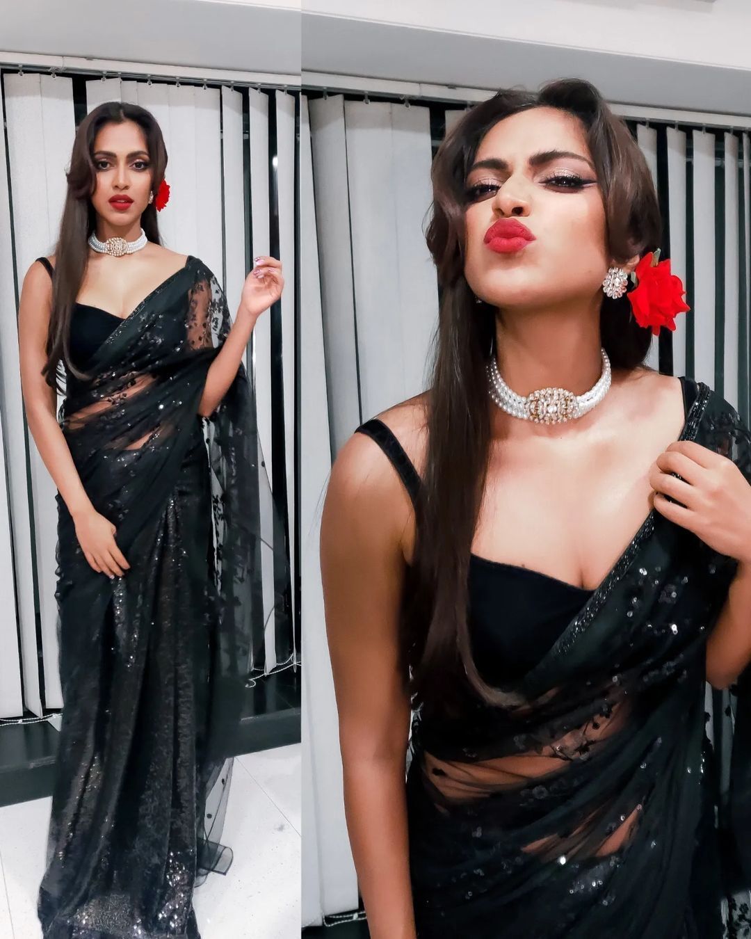 സ്കേർട്ട് അണിഞ്ഞ് അതി സുന്ദരിയായി അമല; കൂടെ സാരിയിലും: വൈറലായി ചിത്രങ്ങള്‍