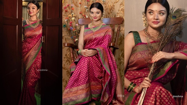 രാജകുമാരിയെപ്പോലെ.... സുന്ദരി: സാരിയില്‍ തിളങ്ങി സൂര്യ ജെ മേനോന്‍ ചിത്രങ്ങള്‍ വൈറല്‍