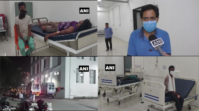 Gas leak At a company in Surat, Gujarat