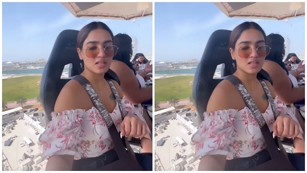  യുഎയിൽ ആകാശത്ത് വെച്ച് ഡിന്നർ.. ഹെലികോപ്റ്ററിൽ കറക്കം..പൊളിച്ചടുക്കി സാനിയ ഇയ്യപ്പൻ