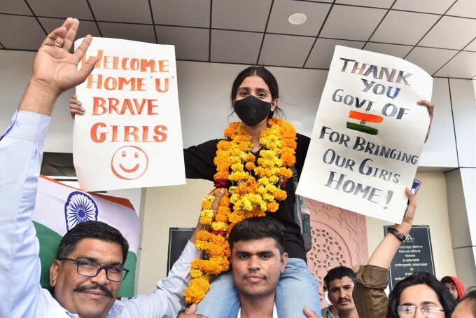 Stranded Indian nationals Arrives In India from Ukraine, 07/03/2022