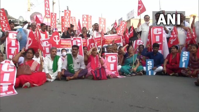 Two-day Nationwide Strike Against Central Government, 29/03/2022