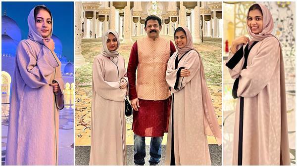 ഇതാര്! ദുബായ് ഷെയ്ഖും കുടുംബവുമോ; വൈറല്‍ ചിത്രങ്ങളുമായി കൃഷ്ണകുമാറും കുടുംബവും