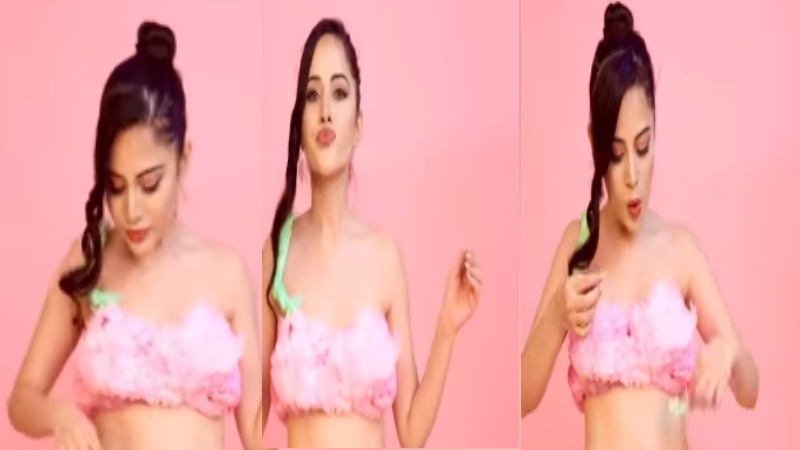 उर्फी जावेद ने अब ड्रेस की जगह पहन ली कॉटन कैंडी, यूजर बोले- इसे मैं खा लूं तो...