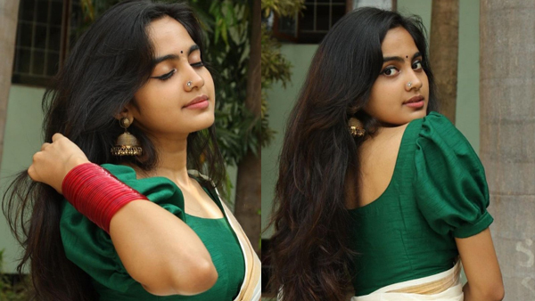 സാരിയില്‍ അതീവ സുന്ദരിയായി ദേവിക സഞ്ജയ്