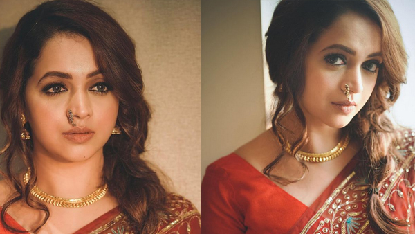 കാവിലെ ഭഗവതി നേരിട്ട് പ്രത്യക്ഷപെട്ടതാണോ? വീണ്ടും ഞെട്ടിച്ച് ഭാവന, ചിത്രങ്ങള്‍ വൈറല്‍