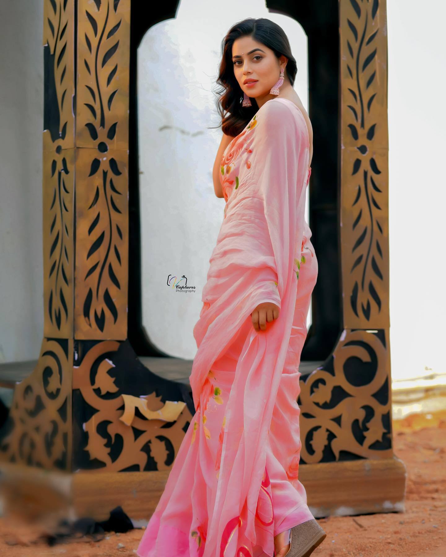 സാരിയില്‍ ഷംനയുടെ സൂപ്പര്‍ലുക്ക് കണ്ടോ; വൈറല്‍ ചിത്രങ്ങള്‍