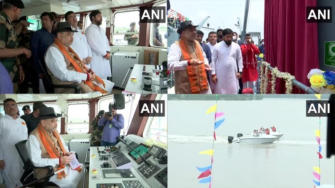 HM Amit Shah Flags Off boat ambulance At Sutluj in West Bengal