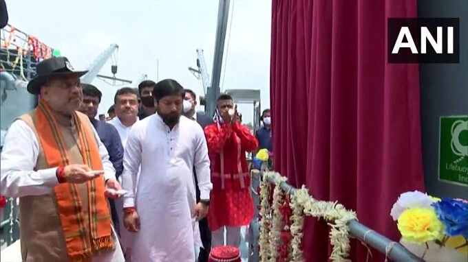 HM Amit Shah Flags Off boat ambulance At Sutluj in West Bengal