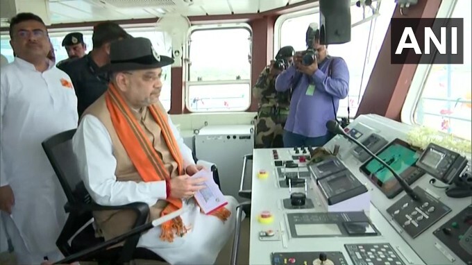 HM Amit Shah Flags Off boat ambulance At Sutluj in West Bengal