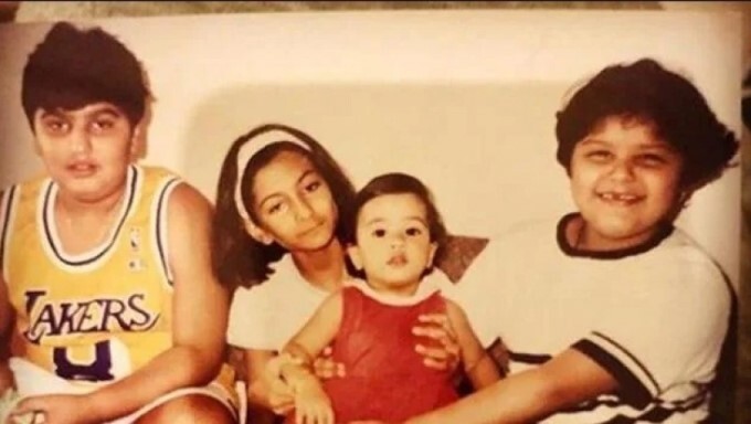 Unseen Pics Of Actress Jhanvi Kapoor In Her childhood