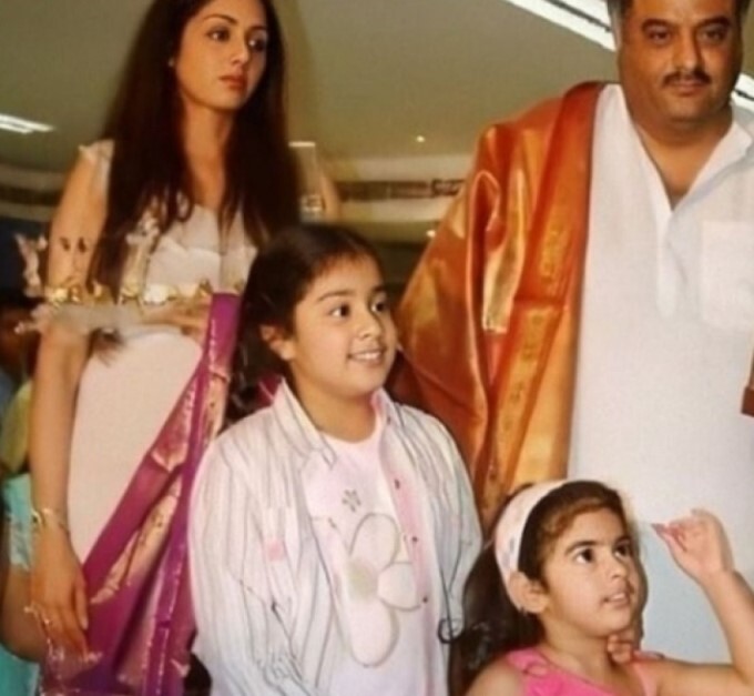 Unseen Pics Of Actress Jhanvi Kapoor In Her childhood