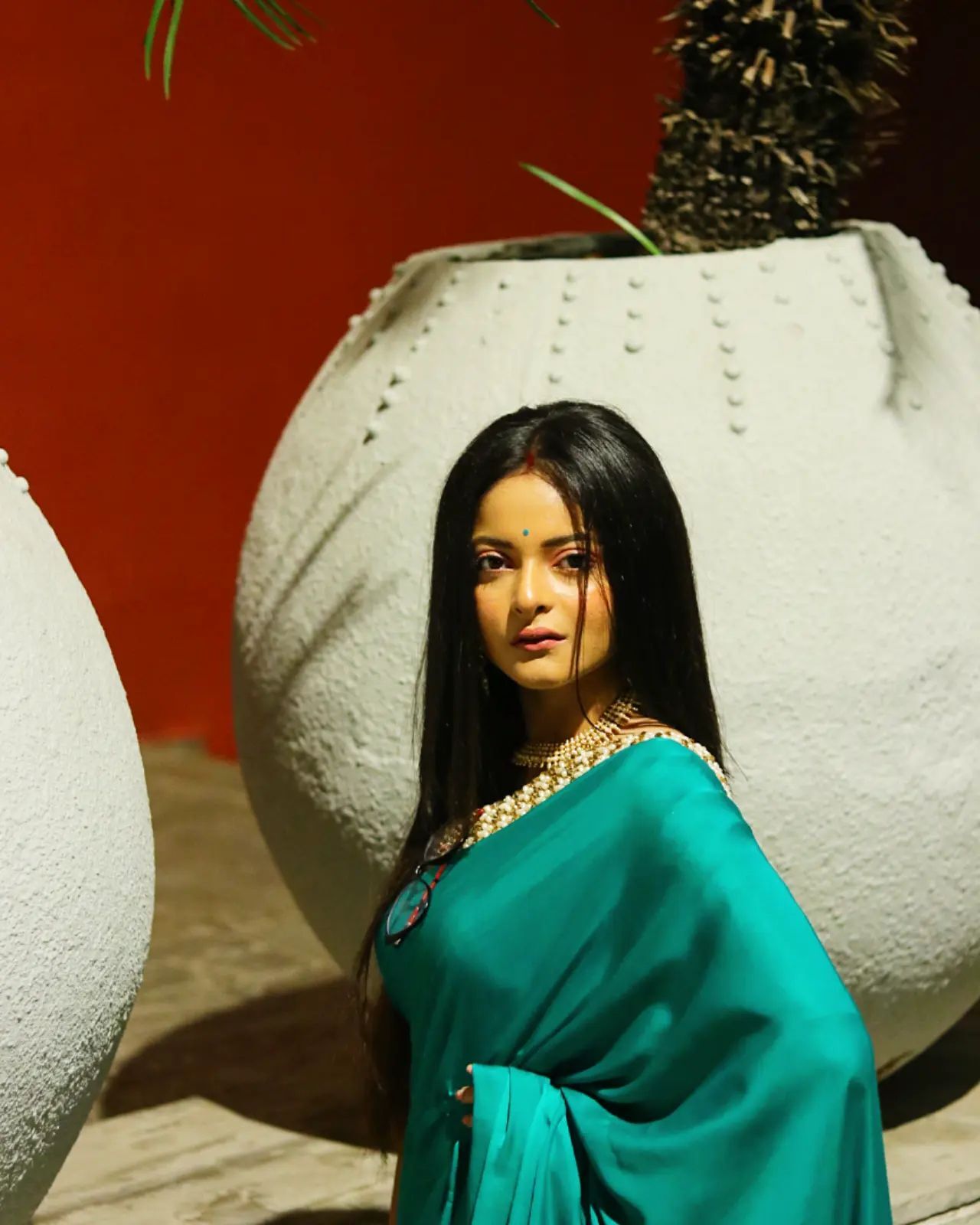 গোলাপি শাড়িতে নিজেকে মোহময়ী করে তুলেছেন টেলি অভিনেত্রী দিয়া, ভাইরাল ছবি  