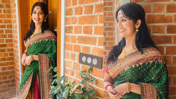 സാരിയാണോ... എങ്കില്‍ നവ്യ തന്നെ; സാരിയില്‍ വീണ്ടും തിളങ്ങി നവ്യ നായര്‍