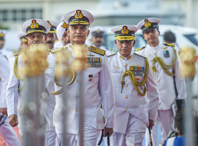 Decommissioning ceremony of INS Nishank & INS Akshay in Mumbai