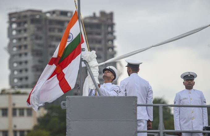 Decommissioning ceremony of INS Nishank & INS Akshay in Mumbai