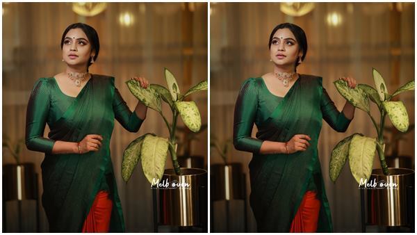  നിങ്ങള് ഇതെന്താ കളര്‍ വെച്ച് കളിക്കുവാണോ! അന്ന്  ചുവപ്പ്, വെള്ള, ദാ ഇപ്പോ പച്ച....മൊത്തം കളറായിട്ടുണ്ട് ലക്ഷ്മി നക്ഷത്രയുടെ പുതിയ ചിത്രം