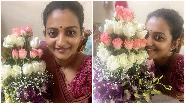 കയ്യില്‍ പൂക്കളും കണ്ണില്‍ നാണവും; ഏറ്റവും പുതിയ ചിത്രങ്ങളുമായി പ്രിയ താരം പ്രിയങ്ക