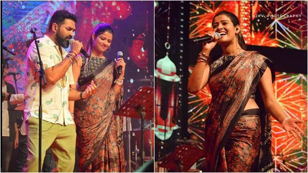 വേദിയിലും കൈകോര്‍ത്ത്...; ഒരുമിച്ച് പാടിയും ആടിയും ഗോപി സുന്ദറും അമൃതയും