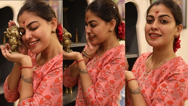 രാവിലെ തന്നെ ഒരു ഐശ്വര്യമാണ് ഈ കാഴ്ച: പുത്തന്‍ ചിത്രങ്ങളുമായി അനുശ്രീ