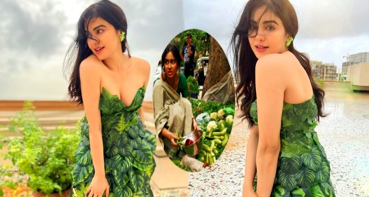 ପତ୍ର ଡିଜାଇନ ଡ୍ରେସ୍ ପିନ୍ଧି ଫଟୋ ସୁଟ୍ କଲେ ଅଭିନେତ୍ରୀ ଆଦା ଶର୍ମା 