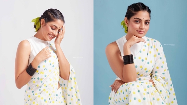 ഇതാര്... 90ലെ നായികയോ? സാരി പൊളിച്ചു, നിഖിലയുടെ പൊളി ഫോട്ടോഷൂട്ട്