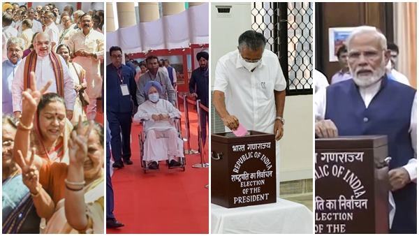 പതിനഞ്ചാമത് രാഷ്ട്രപതിയെ കാത്ത് രാജ്യം..വോട്ടെടുപ്പ് ചിത്രങ്ങള്‍ കാണാം..