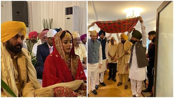  വധു ഡോക്ടറാണ്..ഭഗവന്ത് മന്നിനരികെ നാണത്തോടെ ഗുര്‍പ്രീത് കൗര്‍..വിവാഹ ചിത്രങ്ങള്‍ കാണാം