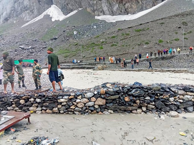 Rescue Operation In The Cloudburst Affected Areas In J&K