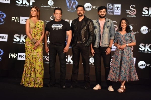 Salman Khan, Kiccha Sudeep other celebs During pre-release event of Vikrant Rona