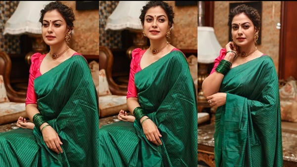 സാരിയില്‍ അനുശ്രി എത്തിയാലെന്റെ സാറേ... പിന്നെ ഒരു രക്ഷയുമില്ല; വൈറലായി ചിത്രങ്ങള്‍