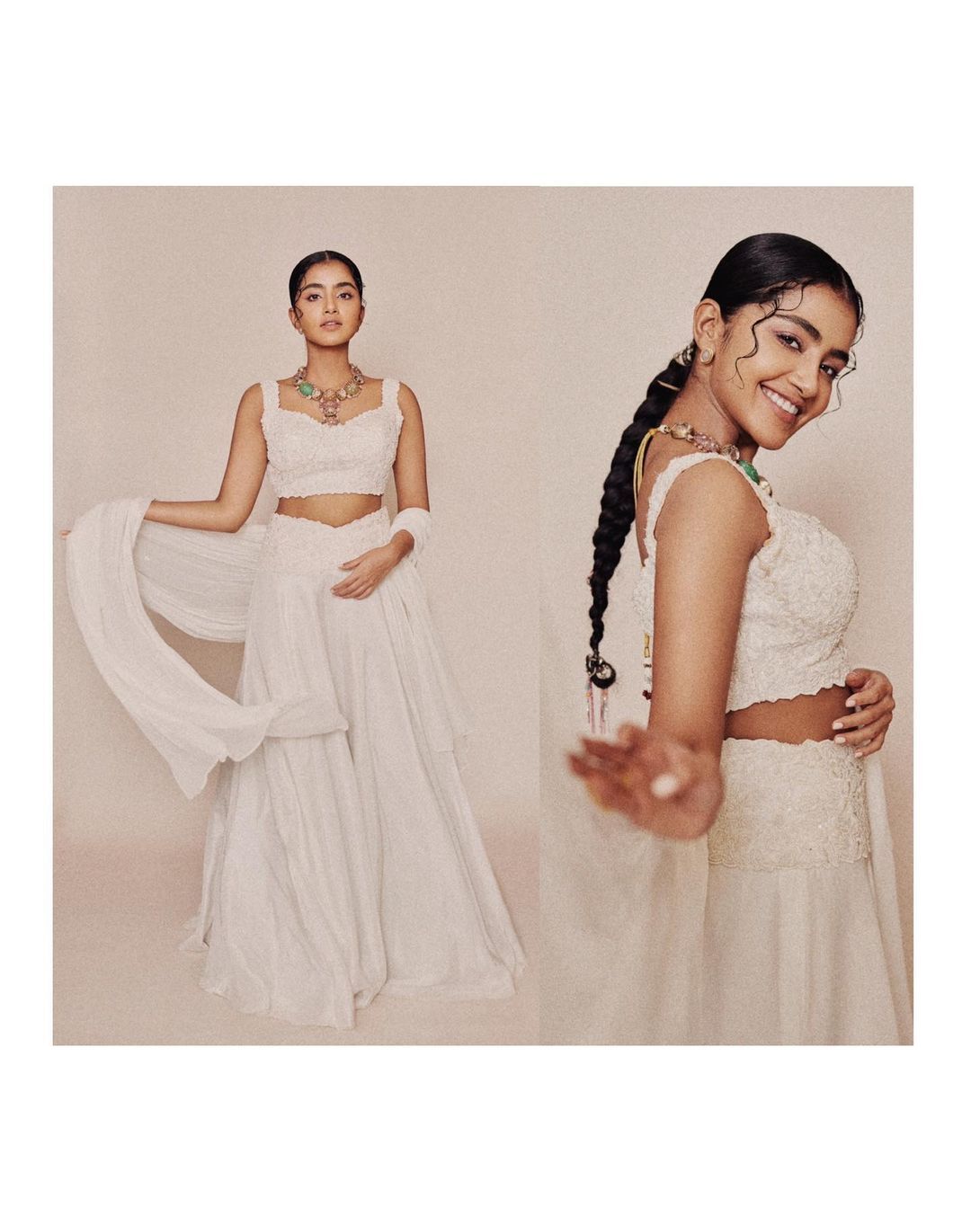 അനുപമേ.. അഴകേ.. ; വെള്ളയില്‍ തിളങ്ങി അനുപമ പരമേശ്വരന്‍, വൈറലായി ചിത്രങ്ങള്‍