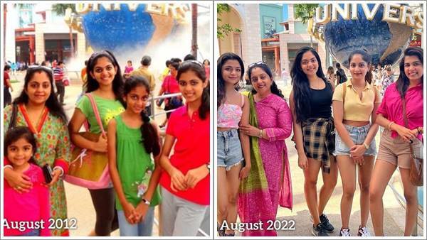 പത്ത് വര്‍ഷത്തെ മാറ്റം ഞങ്ങള ഞെട്ടിച്ചു; അമ്മ ഇന്നും അന്നും ഒരു പോലെ, വൈറല്‍ ചിത്രങ്ങള്‍