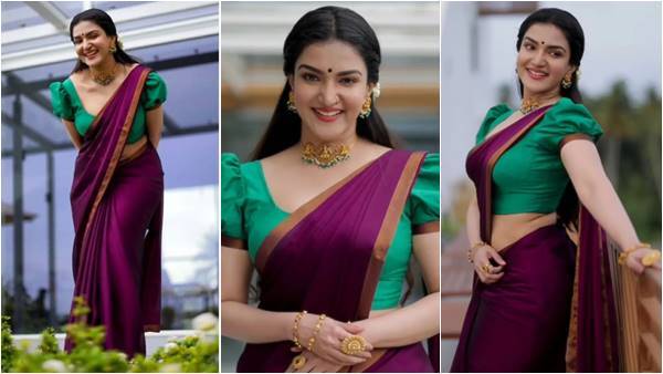 ചുമ്മാതാണോ അമ്പലം പണിതത്! സാരിയഴകില്‍ സൗന്ദര്യ ദേവതയായി ഹണി റോസ്, ചിത്രങ്ങൾ കാണാം
