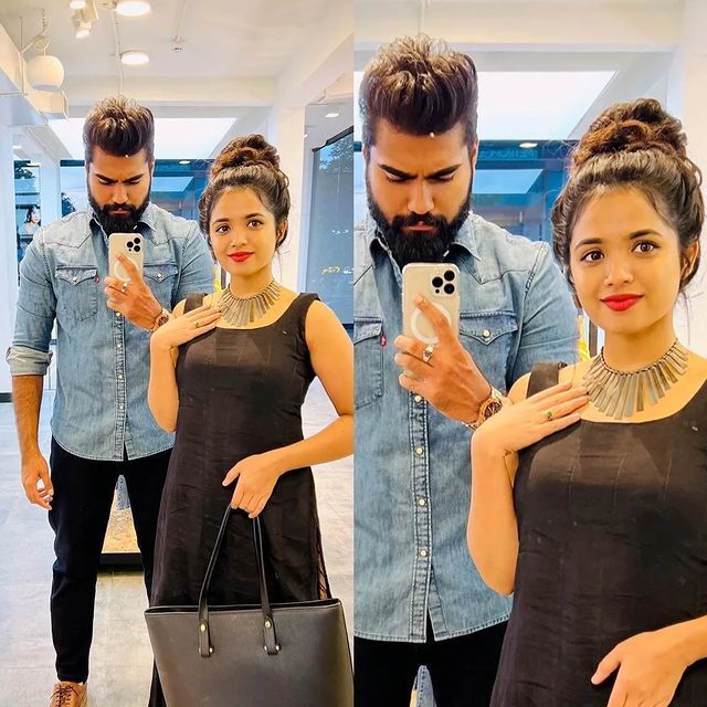 റോബിനൊപ്പം കിടിലൻ ലുക്കിൽ ആരതി പൊടി..ഇതെന്ത് ഭാവിച്ചാണെന്ന് ആരാധകർ